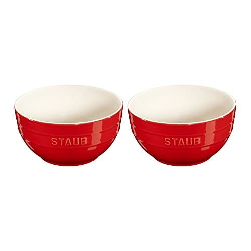 Image of STAUB Ceramics Universal Bowl Set, 6.5-inch, Cherry