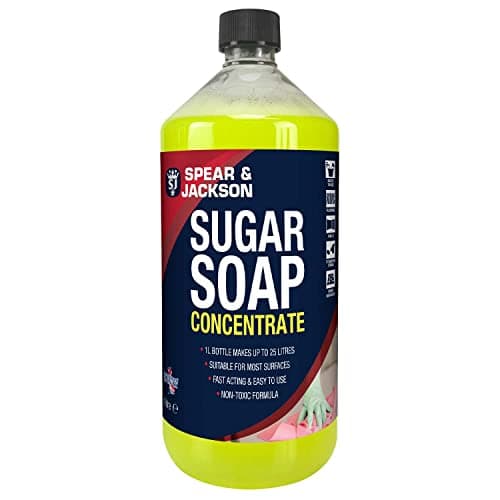Image of Spear & Jackson Sugar Soap Concentrate, 1L, Multi-Surface Cleaner for Grease and Grime