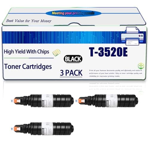Image of PGLFG Compatible for Toshiba T-3520E Toner Cartridges Work for e-Studio 350 352 450 452 Printers, High Yield 31000 Pages, with Chip (3 Pack Black)