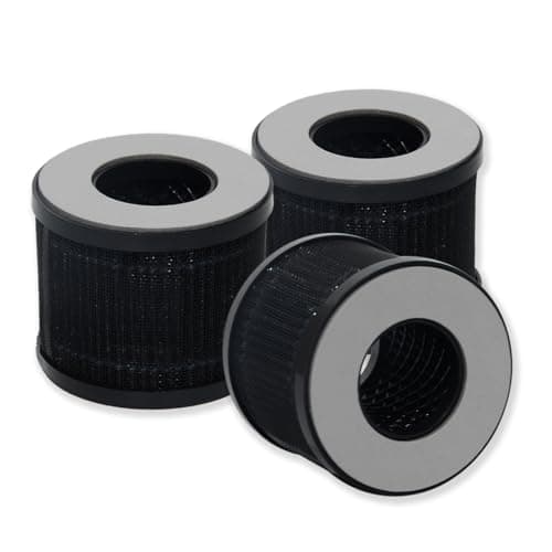 Image of PUREBURE CA09FT-01 Replacement Filter Compatible with DH Lifelabs Sciaire Portable Air Purifier,3-Pack H13 HEPA 3-Stage Filtration (5.5cm OD x 4.5cm H)