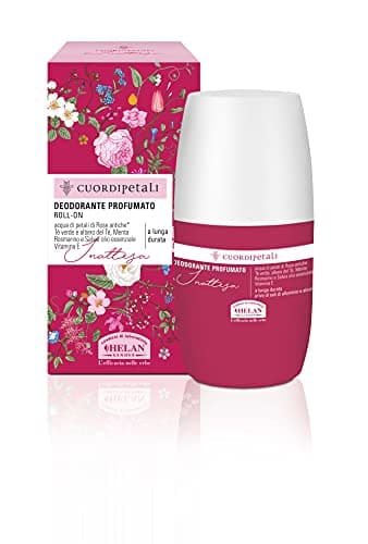Image of Helan Cuor di Petali - Deodorant Womens Roll on with Vitamin E & Essential Oils, Alcohol Free, Gentle on Skin - Long Lasting Roll on Deodorant Womens with Green Tea & Rose Petals - Made in Italy 50 ml