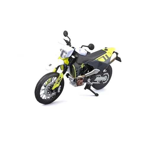 Image of Maisto 1:12 MOTORBIKE SE MC HUSQVARNA 701 SUPERMOTO - 1:12 Scale - Incredibly Detailed Die-Cast Replica Collectible Motorcycle Model, Blue