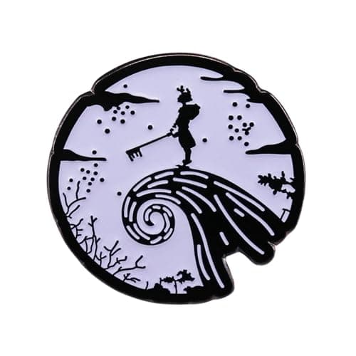 Image of Kingdom Hearts Logo Pin Game Themed Badge Creative Accessory Gift
