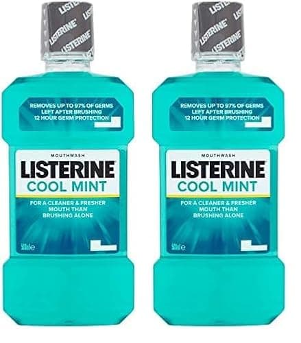 Image of Listerine Cool Mint Mouthwash 500 ml (Pack of 2)