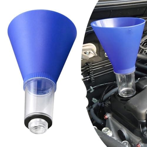 Image of No-Spill Oil Funnel Built for Automotive Use with Threaded Oil Filler Neck Compatibility and Gasket Seal