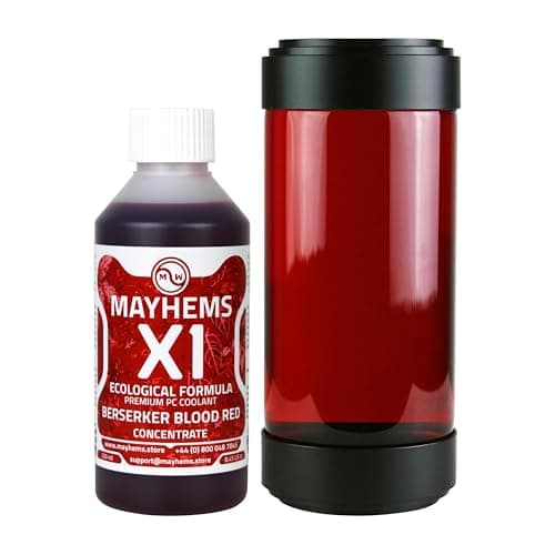 Image of Mayhems - X1 Concentrate PC Coolant - Computer Water Cooling Fluid - Liquid Cooling, Eco Friendly Series, 250 ml, Berserker Blood Red