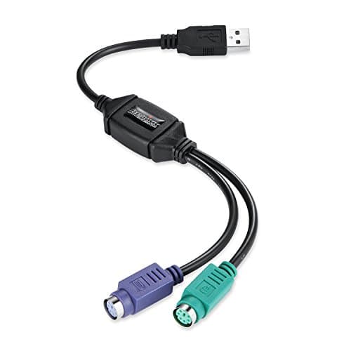 Image of Perixx PERIPRO-401 PS2 to USB Adapter - Keyboard and Mouse with PS2 Interface - KVM Switch Compatible