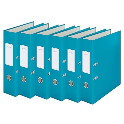 Image of Leitz Lever Arch File 180 Cosy A4 80mm Calm Blue (Pack 6) - 10610061