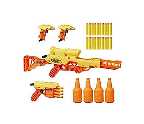 Image of Nerf Alpha Strike Battalion Set - Includes 4 Blasters, 4 Half-Targets, and 25 Official Nerf Elite Darts - For Kids, Teens, Adults