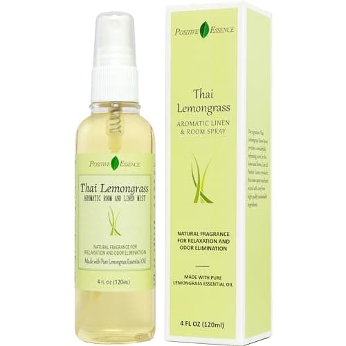 Image of Thai Lemongrass Linen and Room Spray, Natural Air Fresheners Made with Pure Lemongrass Essential Oil, Bathroom Air Freshener, Relaxing Pillow Spray Home Fragrance