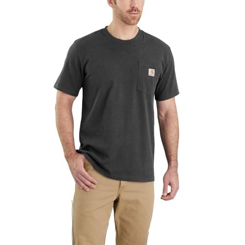 Image of Carhartt Herren K87 Pocket S/S T-Shirt T-Shirt, Carbon Heather, L