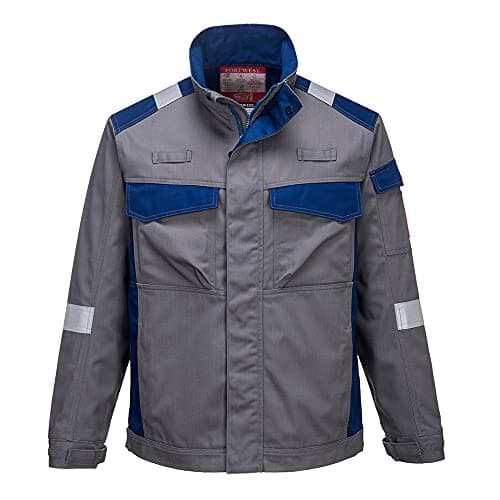 Image of Portwest FR08 Flame Resistant Bizflame Ultra Two Tone Jacket Grey, Medium
