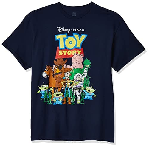 Image of Disney Toy Story Men's T-Shirt, Navy Heather, Medium