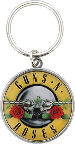 Image of Guns 'n' Roses round logo keyring (ro)