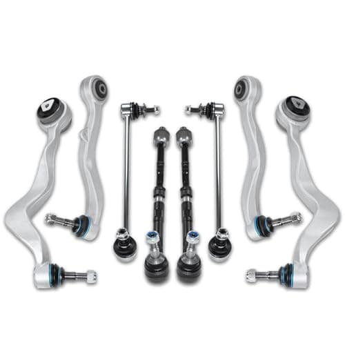 Image of SUSMONSTER 8pcs Control Arm Ball Joint Wishbone Suspension Kit Front Lower Compatible with BMW 5 Series E60 E61 520 523 525 530 535 540 545 550 M5 2004-2010 Replace# 31126760181