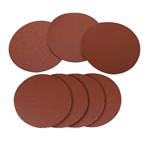Image of Saipor 70pcs 5 Inch PSA Sanding Discs Pad NO-Hole Self Adhsive Back Aluminum Oxide Sander Disk 80/100/120/150/180/240/400 Grit Sandpaper