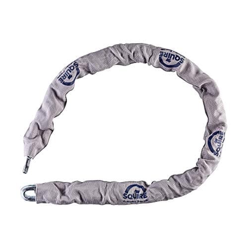 Image of Henry Squire Y Hardened Steel Security Chain with Grey Sleeve, 1200 mm Chain (Length) x 10 mm Link (Diameter), Blue