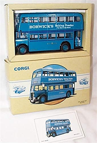 Image of Corgi classic blue guy ARAB double decker walsall transport bus diecast model