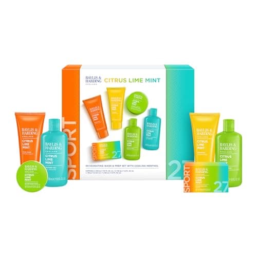 Image of Baylis & Harding Citrus, Lime & Mint Men's Invigorating Shower & Prep Gift Set - Vegan Friendly