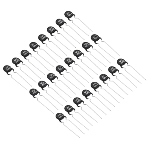 Image of PATIKIL NTC Thermistors Resistors, 24Pcs 10 Ohm NTC10D-9 High Sensitivity Inrush Current Limiter Negative Temperature Coefficient Thermistor Temperature Sensor for Measuring Temperature