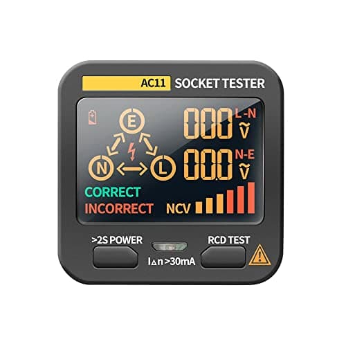 Image of DollaTek Circuit Tester AC11 LED Screen Voltage Measurement Multifunction Phase Polarity Detector
