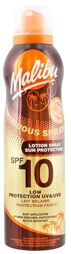Image of Malibu Sun SPF 10 Continuous Lotion Spray Sunscreen, Vitamin Enriched, Water Resistant, 175ml
