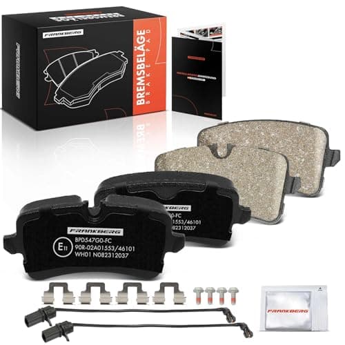 Image of Frankberg Brake Pad Set incl. 4x Pads Rear Compatible with A6 Avant 4G5 4GD A6 4G2 4GC A7 Sportback 4GA 4GF A6 4G2 C7 4GC Replace# 4H0698451L