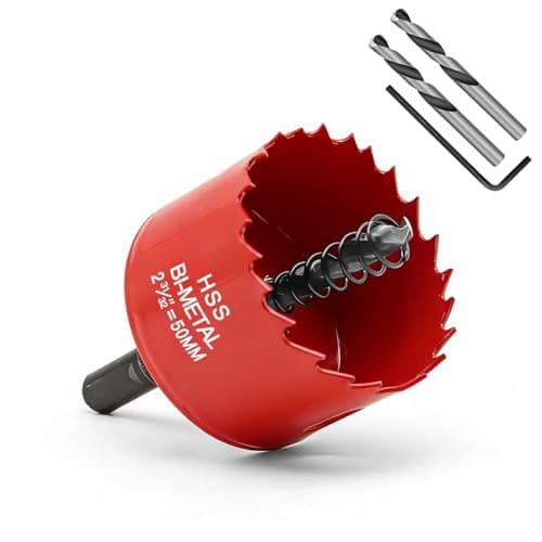Image of 50 mm HSS Bi-Metal Hole Saw，Hole Saw Cutter for Drilling Soft Metal, Wood, PVC Board and Plastic for Cutting Circular Holes