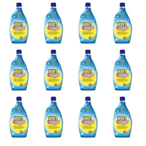 Image of 1001 Carpet Shampoo, Liquid, 500ml, Pack of 12, Large Area Carpet Cleaner, Stain Removal