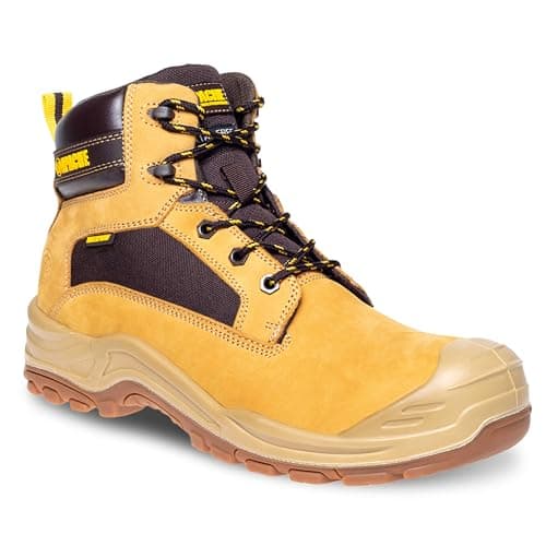 Image of Apache Arizona Nubuck Safety Boot | Size 4 UK | Waterproof and Breathable | Non Metallic Toe Cap and Midsole Protection | Heat Resistant | Comfort Insole