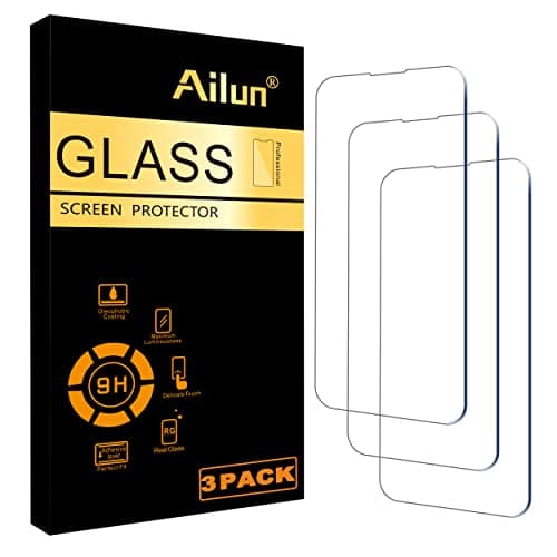 Image of Ailun Glass Screen Protector for iPhone 14/14 Pro [6.1 Inch] Display 3 Pack Tempered Glass,Case Friendly