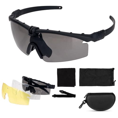 Image of ToopMount Sport Glasses Anti Fog Goggles, Eyewear, Driving Glasses Goggles for Cycling, Hiking and Shooting (Black)