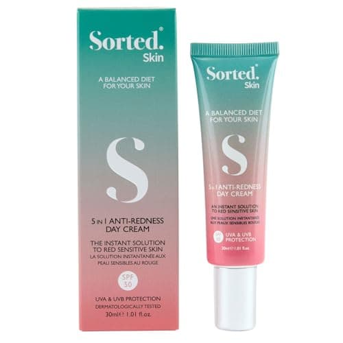 Image of Sorted Skin 5 in 1 Anti-Redness CC Cream SPF50 Colour Correcting Formula for Hypersensitive and Redness Prone Skin, Suitable for All skin Types 1 x 30ml