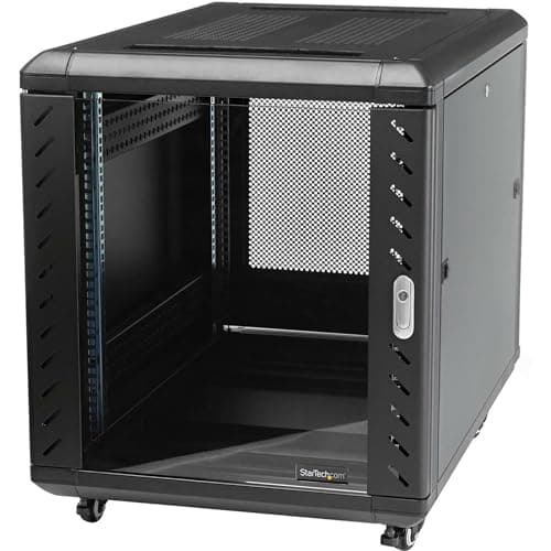 Image of StarTech.com 4-Post 15U Server Rack Cabinet, 19" Data Rack Cabinet for IT / Network Equipment, with Adjustable Mounting Rails