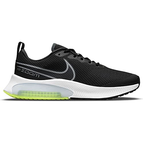 Image of NIKE Air Zoom Arcadia Unisex Children's Trainers, Black Dk Smoke Grey Volt, 5 UK