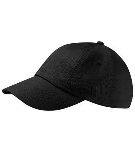 Image of Beechfield Unisex Unisex Adults Low Profile Heavy Cotton Drill Cap Black One Size Baseball Cap, Black, One Size