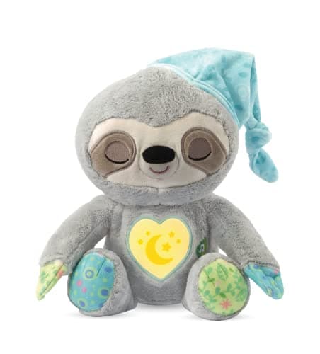 Image of VTech My Sleepy Sloth | Newborn Baby Cuddly Toy with Lights, Music, Songs & Melodies | Soothing Sleep Aid | Suitable for Ages 0 Months +, English Version