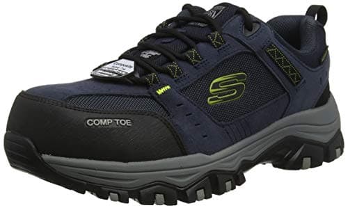 Image of Skechers Men's Greetah Trainers, Blue Navy Suede Leather W Textile Nvbk, 10 UK