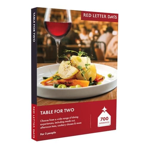 Image of Red Letter Days Table for 2 Gift Voucher – 700 Dining Out Experiences Across the UK