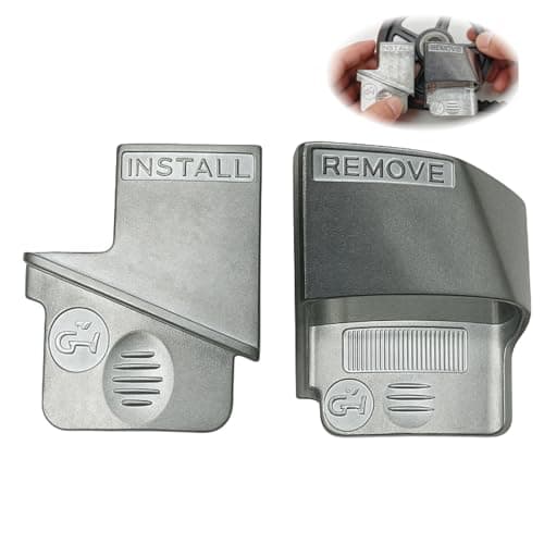 Image of 2pcs Stretch Belt Remover/Installer Tool Set Metal, Stretch Belt Mate Kit for Ribbed Drive Belts and Auxiliary Belts, Automotive Pulley Removal and Installation Tool for Car Engine Maintenance, Repair