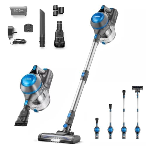 Image of VYTRONIX 3-in-1 Cordless Vacuum Cleaner 22.2V | Powerful & Lightweight | 40 Minute Run Time | Rechargeable Lithium-Ion Battery | Great for Pet Hair Carpets & Hard Floors | Upright Handheld Stick