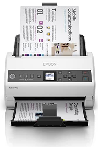 Image of Epson Workforce DS-730N Network Sheetfed Business Scanner - 40PPM - Ethernet & USB