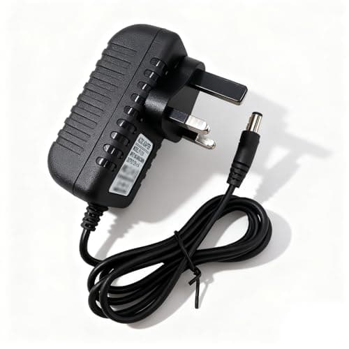 Image of 12V 1A Power Supply Adapter UK Plug, AC/DC Switching Adapter 100-240V 50/60Hz to DC Charger 12V 1A 12W 5.5mm x 2.1mm Power Adapter for CCTV Cameras Routers LED Strips Yamaha Keyboard ADSL Modem & More