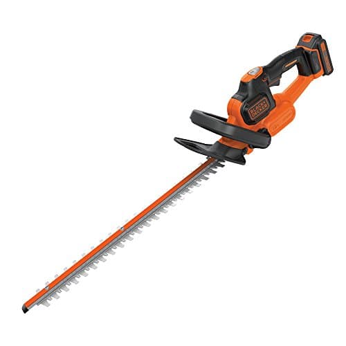 Image of BLACK+DECKER Hedge Trimmer, 18V Lithium Ion Battery, Cordless, Anti-Jam, 45cm, Includes 2.0Ah Battery, GTC18452PC-GB