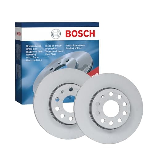 Image of Bosch BD2186 Brake Disc Set - 276 mm Vented High-Carbon Disc - Front Axle - ECE-R90 Certified - Great Cooling and Noise Suppression, Advanced Corrosion protected - 1 Set of 2 Discs