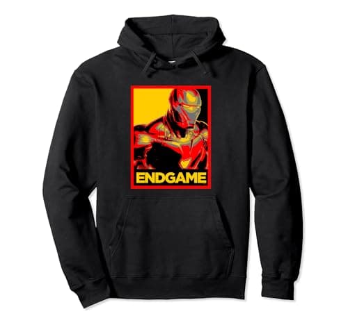 Image of Avengers Endgame Iron Man Poster Pullover Hoodie