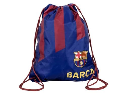 Image of Hy-Pro Official FC Barcelona Stripe Drawstring Gym Bag – Officially Licensed Barcelona Merchandise, Lightweight Sports Bag for Kids, Teens & Adults
