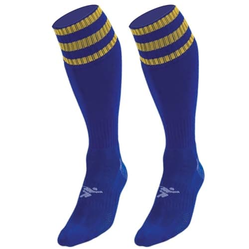 Image of PT 3 Stripe Pro Football Socks LBoys Royal/Gold