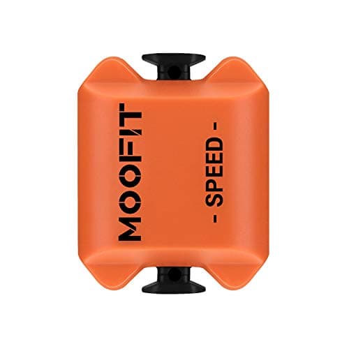 Image of moofit CS8 Cycling Cadence Speed Sensor, Bluetooth & ANT+ Wireless Speed, Distance Sensor and Cadence Sensor with IP67 Waterproof Low Energy Technology, Orange
