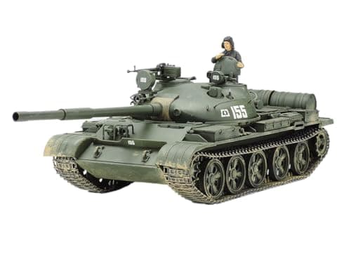 Image of Tamiya Russian T-62A Tank 1:35 Military Plastic Model Assembly Kit